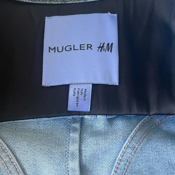 MUGLER x H&M Womens Denim Jacket - Picture 4 of 7